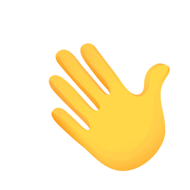 Waving hand Emoji